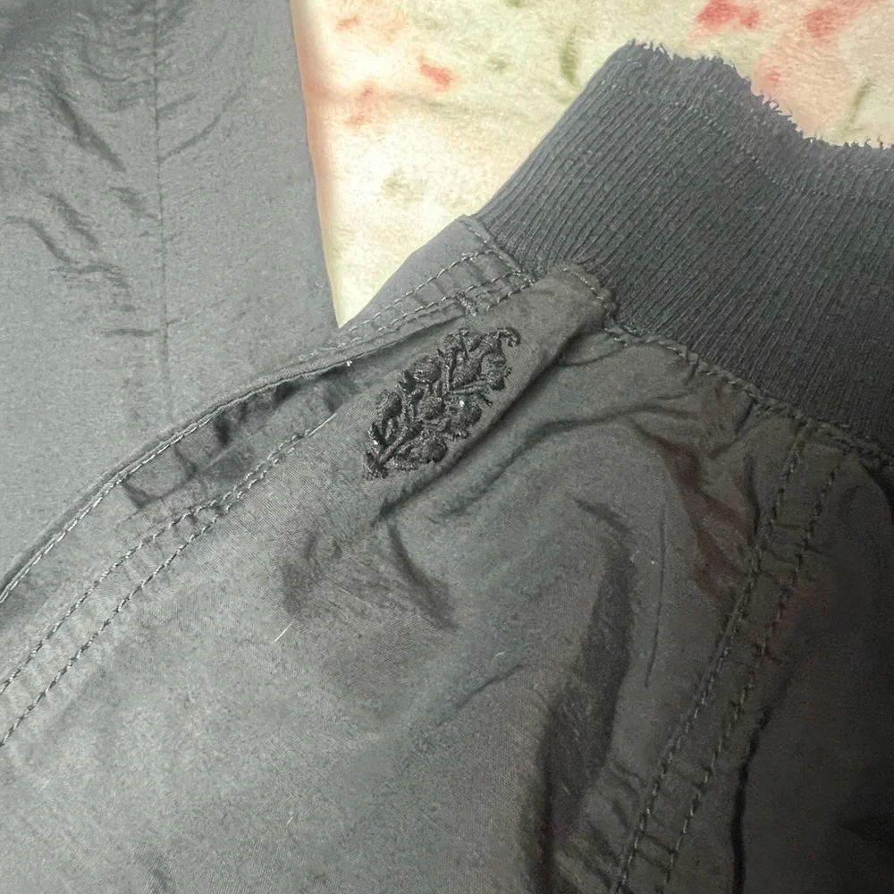 Free People Movement Mesmerize Me Pants Black XS Cargo Straight Leg Baggy Sporty - Picture 7 of 8